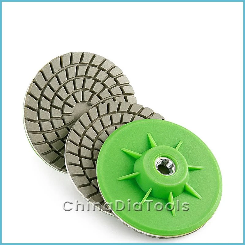 Integrated Edge Trimming Diamond Polishing Pad